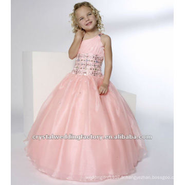 Une épaule bordée en robe rose robe de soie robe tenue de costume robe robe robes fille CWFaf4136